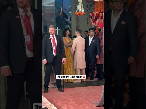 Priyanka Chopra Nick Jonas LOVE at Anant Ambani Radhika Merchant wedding 🔥 #ambaniwedding #viral