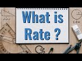 Understanding Rates and Ratios