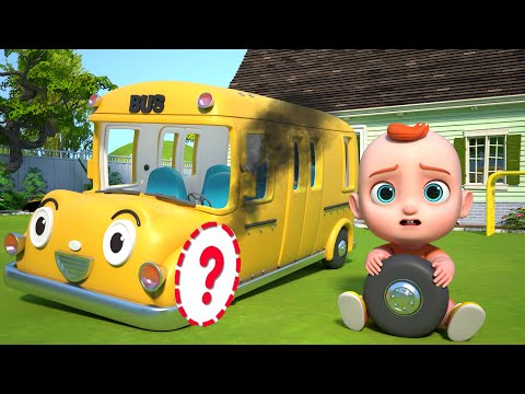 The Wheels on the Bus (Broken Bus Version) | Kids Songs & Nursery Rhymes