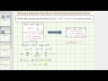 Vertex Form and Quadratic Functions