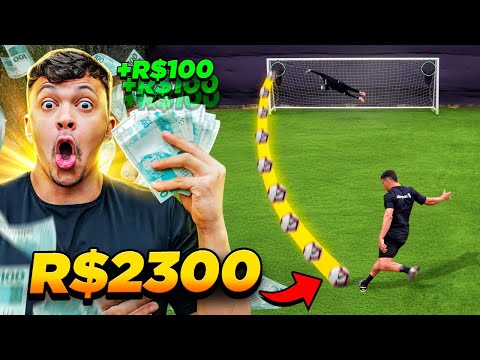 CADA GOL ACUMULA 100 REAIS!!🤑😱  *acertou o ângulo leva tudo*