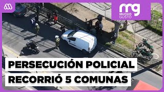 Persecución policial recorrió 5 comunas: Auto llevaba un inhibidor de señal