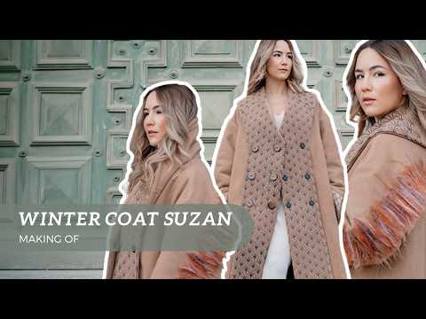 MACHINE FELTING and MASSIVE EMBROIDERY: WINTER COAT SUZAN Making Of - THISISKACHI DIY