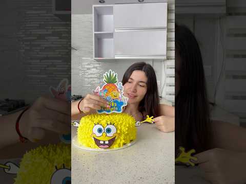 Ando decorando este pastel de BOB ESPONJA 馃Ы馃巶馃嵃馃ぃ