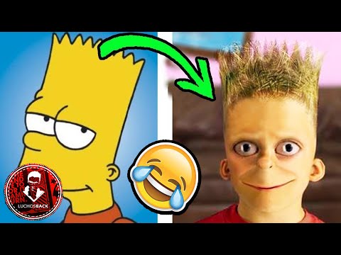 TOP 7 PERSONAJES DE DIBUJOS ANIMADOS EN LA VIDA REAL
