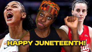 ANGEL REESE SPOILED CAITLIN CLARK SHOE DEBUT ON JUNETEENTH!  Indiana Fever vs Atlanta Dream REACTION