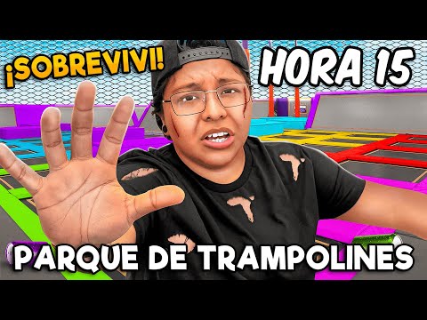 SOBREVIVÍ 24 HORAS TRABAJANDO en UN PARQUE DE TRAMPOLINES 😱 | Patho