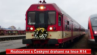 Konec Českých drah na lince R14 aneb loučení s řadou 843 | 12.12.2020