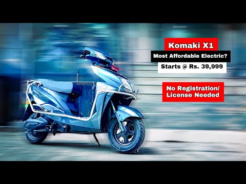 Komaki X1 - Most Affordable Electric Scooter?