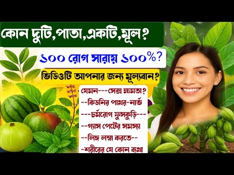👉 "২০ টি ফল, পাতা ও মূল যা দূর করতে পারে ক্যান্সার, ডায়াবেটিস, গ্যাস ও যৌন দুর্বলতা?