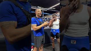 Jared Anderson watches Chase DeMoors boxing clips