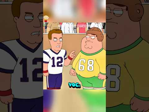 PETER DESAFIA O TOM BRADY!!?#familyguy #familiadapesada #shorts