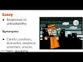 Vocabulary Understanding and Application