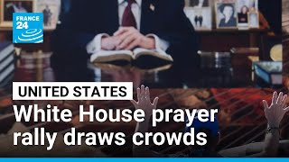 YouTube video thumbnail: White House Prayer Rally Draws Thousands to Washington