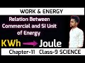Energy Units and Conversions