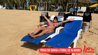 Praia 🏝️ do Gunga litoral de Alagoas