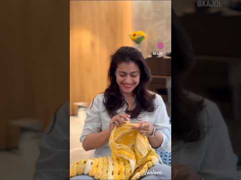 Kajol's Favourite Hobby #kajol #kajolstatus #shorts #hobby #knitting