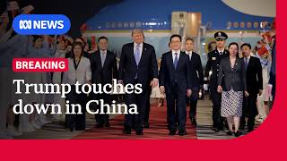 YouTube video thumbnail: Donald Trump Arrives in China for Talks With President Xi Jinping