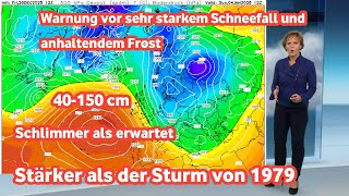 Bereiten Sie sich auf einen sehr heftigen Winter mit historischen Schneestürmen ab dem 1. Januar vor