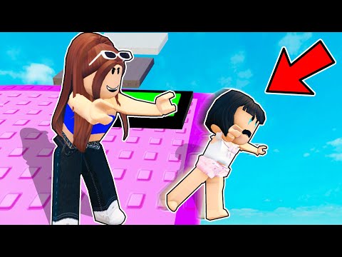 TROLLEO A MIS AMIGOS EMPUJANDOLOS en la TORRE MÁS TÓXICA de Roblox