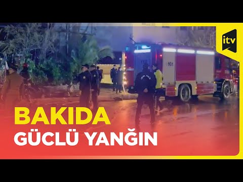 Nəsimi rayonunda obyektdə yanğın başlayıb