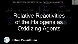 Relative Reactivities of the Halogens as Oxidizing Agents