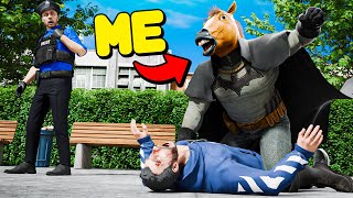 Fake Superhero Arrests Criminals In GTA 5 RP