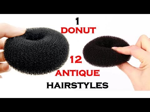 1 donut 12 quick hairstyles for wedding & party | ladies hair style girl