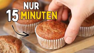 Diese Bananen NIE wieder wegwerfen! Saftige Muffins in 15 Minuten
