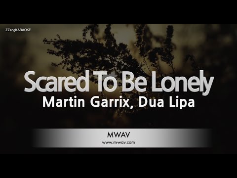 Martin Garrix, Dua Lipa-Scared To Be Lonely (MR/Instrumental) [ZZang KARAOKE]