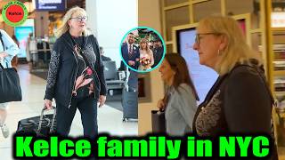 Donna Kelce arrives in New York City to attend Taylor Swift & Travis Kelce's wedding at MSG