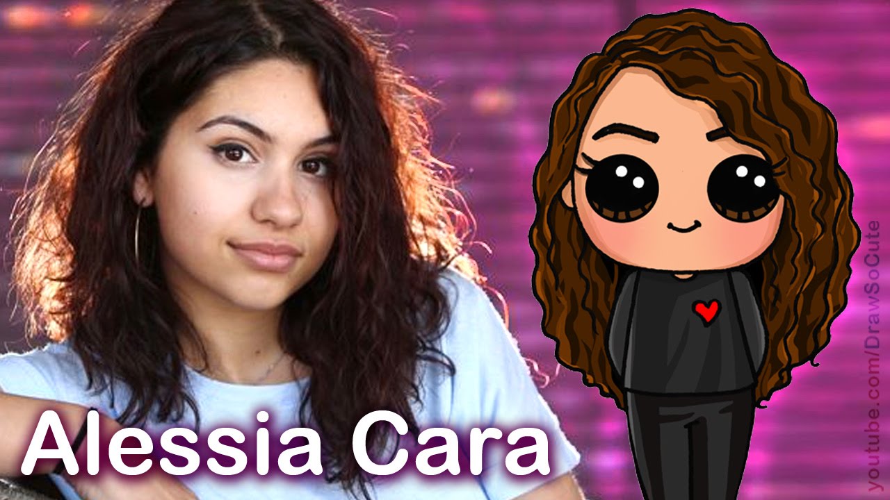 How to Draw Alessia Cara Chibi step by step Easy -Scars To Your Beautiful Music Video
