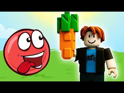 Впервые играю в Вырасти Сад! Красныш играет в роблокс. Мультик игра про красный шар #187