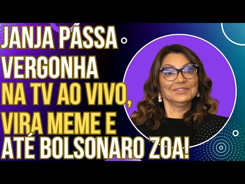 HAHAHAHA: Janja passa vergonha ao vivo na TV, vira meme e até Bolsonaro tira o sarro!