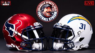 Houston Texans vs Los Angeles Chargers Play By Play and Reactions LIVE STREAM.