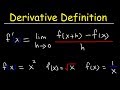 Understanding Derivatives Using the Limit Definition