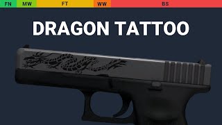 Glock-18 Dragon Tattoo Wear Preview