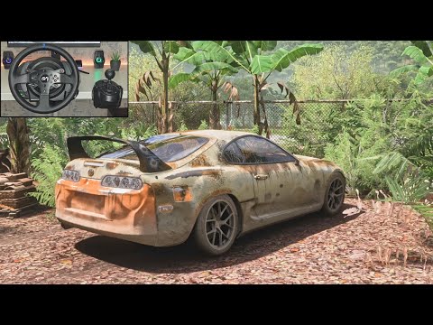 Rebuilding Toyota Supra RZ MK4 (919HP) - Forza Horizon 5 | Steering Wheel Gameplay