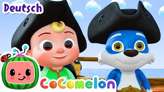 Piratenlied 🏴‍☠️  CoComelon Deutsch | Cartoons und Kinderlieder