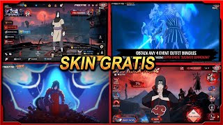 ANALIZANDO LAS SKIN DE FREE FIRE X NARUTO CAPITULO 2 QUE LLEGAN GRATIS