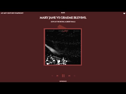 raye - mary jane vs graeme blevins. (live at the royal albert hall) [sped up + reverb]
