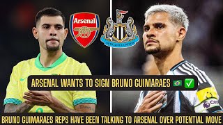 Newcastle United IS EXPECTING ARSENAL APPROACH FOR Bruno Guimaraes - TALKS HAVE BEEN HELD !!!!!!