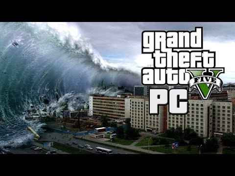 TSUNAMI HITS LOS SANTOS - APOCALYPSE IN  GTA V PC - Mod Gameplay