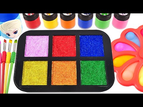 Satisfying Video | How To Make Rainbow Lollipops with Paint Pool Cutting ASMR RainbowToyTocToc