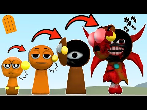 HOW TO MAKE EVOLUTION OF SPRUNKI OC DORN DOOR In Garry's Mod