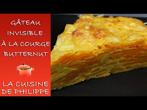 Gâteau invisible à la courge butternut