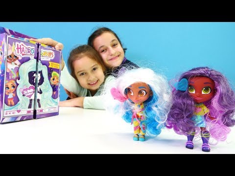 Oyuncak açılımı. Hairdorables bebeklerini sırayla açıyoruz