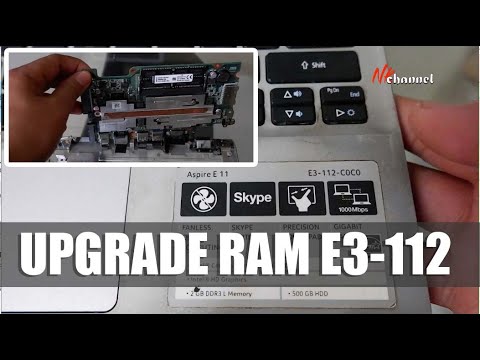 (ENGLISH) Cara ganti ram acer aspire E3-112 - acer e3-112 ram upgrade