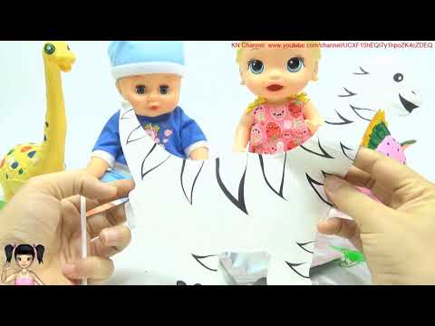 BabyBus - Tiki Mimi và Trò Chơi làm chú khủng long dễ thương từ hạt xốp ma thuật