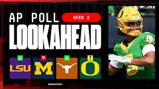 College Football Week 2 AP Top 25 LOOK AHEAD: Should Oregon and Michigan drop? 🤔